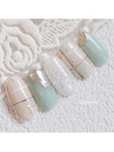 たゆ ネイル(たゆnail)/ニュアンスチェックネイル
