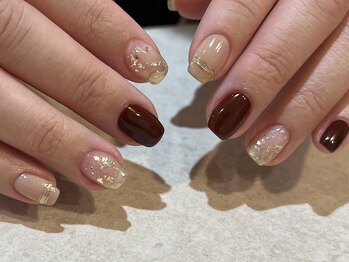 クルネ(QULNE)/ボルドー/クリスマスネイル