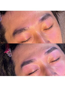 トップルック 横浜店(TOP LOOK)/メンズ眉毛ビフォーアフター