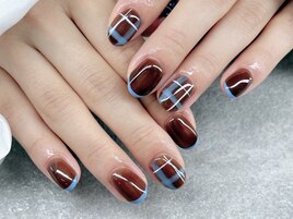 水色と茶色は相性抜群！