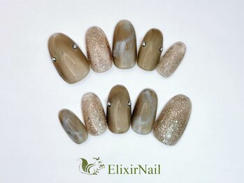 エリクサーネイル 新宿3丁目(Elixir Nail)/定額a シンプル/クーポン使用