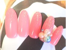 ネイルサロン ティディ(TIDY)/パール盛りネイル