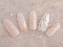 シェルキラキラネイル