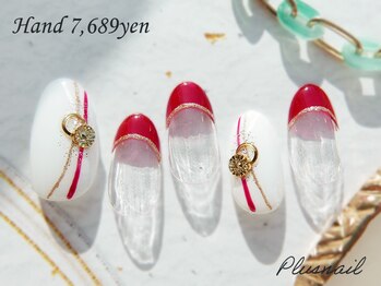プラスネイル 自由が丘店(PLUS NAIL)/【2914】定額7,689円正月ネイル