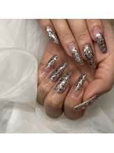 エストネイルアンドエストアイズ 西尾店(est nail&est eyes)/グリッターネイル