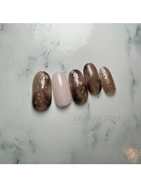 ブラウンニュアンスデザイン