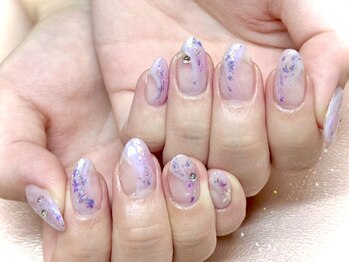 ボガスティーズネイル 鶴見店/キラキラオーロラマーメイド