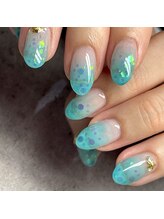 エムネイル(Ｍ)/夏っぽグラデーションネイル