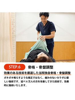 新所沢美原町整体院/施術の流れ【６】骨格・骨盤矯正