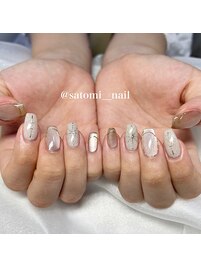 satomi担当:柄ネイル