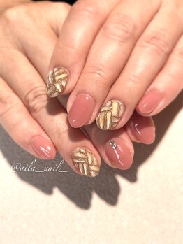 ニット風ネイル