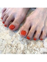 プライベートネイルサロン キャンバス(CANVAS)/シンプル フットネイル 