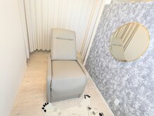 美容室の一室の施術ブース