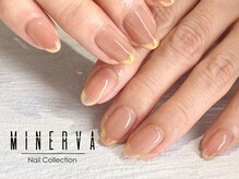 ミネルバネイル(MINERVA nail)/オーロラミラーフレンチ♪