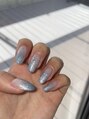 スリール(sourire by PRESS NAIL&EYELASH)&nbsp;ブルーグラデーションネイル