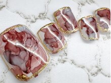 チェリーズネイル(Cherrys Nail)/ピンク インクフットネイル