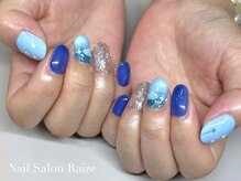 ライズ 本町店(Raize)/ブルーネイル/雲ネイル