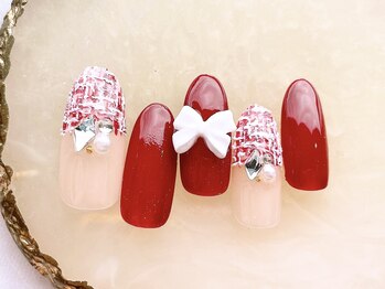 ネイルサロンフォーユー(for u)/ツイードネイル¥6980