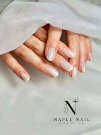 シンプル　ワンカラーネイル