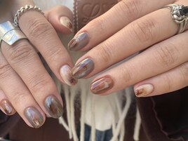 くすみブルーニュアンス
