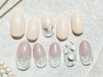 プラスネイル 池袋西口店(PLUS NAIL)の写真/シンプル系オフィスネイルならお任せ下さい!上品なデザインが充実♪ハンド上品ア-ト5489円～【池袋西口店】