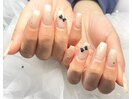 キラキラリボンネイル