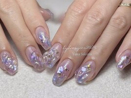 梅雨ニュアンスネイル