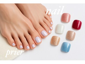 プリエ prierの写真/夏の時期にオススメ◎同時施術で時短美容♪選べるまつげパーマor眉毛WAX＋フットネイル【新規 ¥8980】