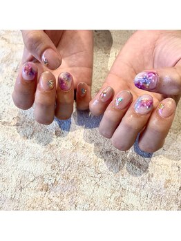 プライベートネイルサロン キャンバス(CANVAS)/シェル 夏ネイル