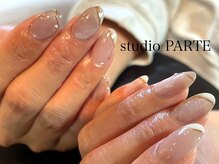 スタジオパルテ ネイルアイラッシュ(studio PARTE)/マグネット×フレンチ