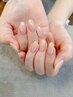 【ハンドネイル】◆長さ出し10本＋ワンカラー/120分◆9900円