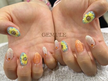 ネイルアンドアイラッシュ ジェムール 川越店(Nail&Eyelash GEMULE)の写真/新作デザイン続々登場！トレンドを押さえた可愛い系からこだわり系まで、再現性の高いアートに大満足♪