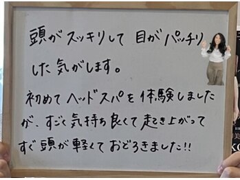 パワーパステル/初めてのドライヘッドスパ