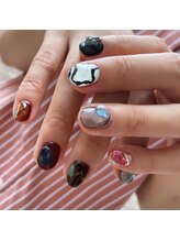 ネイルサロン エーナイン ザ ビッグ豊平店/持ち込みデザイン