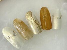 大人ブラウン×ゴールド☆定額