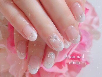 ビジュネイル(Bijou nail)/フレンチ風ネイル☆