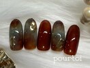 ターコイズニュアンスネイル