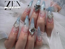 ゼン ネイル デザイン 池袋(ZEN NAIL DESIGN)/ &nbsp;長 さだしやり放題×つけ放題
