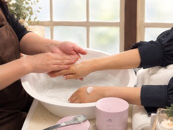 ルポ(Repos)の写真/仕上げの新常識★有料級オーガニックスパをジェルメニューにSET！ネイルだけじゃなくお手元全体を綺麗に♪