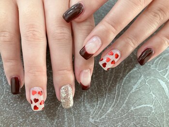 ウインド トータルビューティーサロン(WIND Total Beauty Salon)/バレンタインネイル
