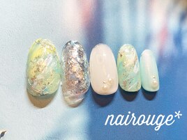2025春♪マーブルネイル♪