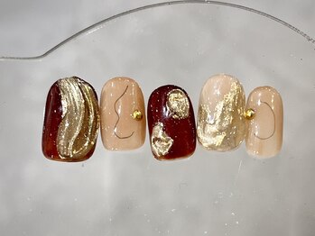 クレモアネイル 浦和店(CLEMORE NAIL)/落書きミラーネイル