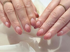 グラデーション×ラメライン