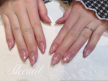 アクイユ 銀座店(ACCUEIL)/シンプル桜ネイル