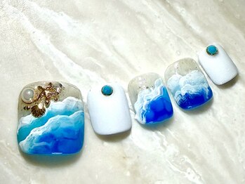 Nail edit OKINAWAの写真/サンダルが似合う足元へ♪フットネイルおすすめサロン