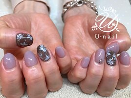 くすみカラー×フラワーアート