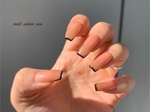ソウ 難波店 nail salon Sou/スキニーフレンチnail