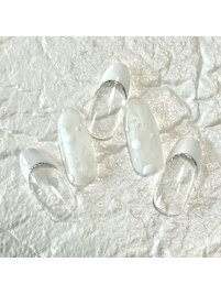 雪の結晶フレンチネイル