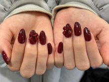 ローラン(LORAN)/ボルドーリボンネイル♪