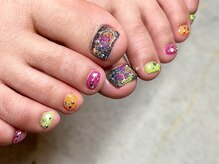 ヌル ネイル 堀江(NURU NAIL HORIE)/キャンディーフットネイル☆